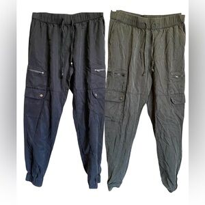 Banana Republic Cargo Jogger Bundle XS P Utility Modern Casual Cuffed Gorpcore